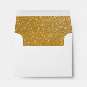 Gold liner envelopes   Golden glittery sparkles