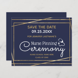 Gold Lines Nurse Pinning Ceremony Save the Date
