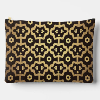 Gold Links Pattern Accessory Pouch Travel Bag