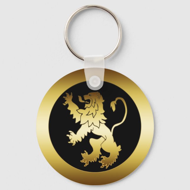 GOLD LION KEY RING (Front)