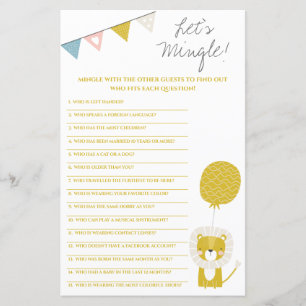 Gold Lion, Let's Mingle! Baby Shower Game