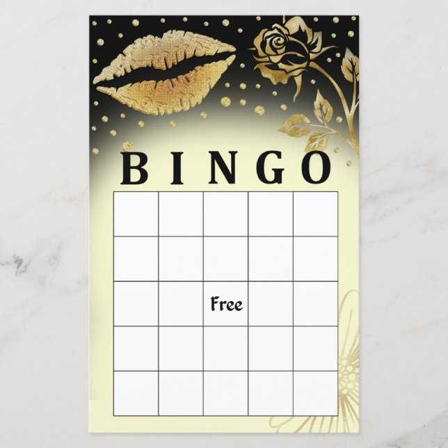 Gold Lips bingo game (Front)