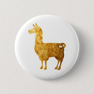 Gold Llama Button