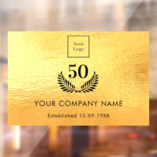 Gold logo business years of service 
