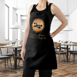 Gold Logo & Custom Text Business Company Branded  Apron<br><div class="desc">This elegant apron would be great for your business/promotional needs! Easily add your logo and custom text by clicking on the "personalise" option.</div>