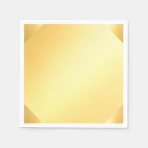 Gold Look Blank Template Modern Glamour Napkin