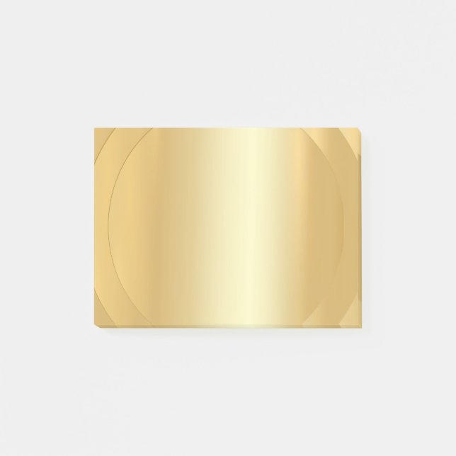 Gold Look Elegant Modern Blank Template Trendy Post-it Notes (Front)