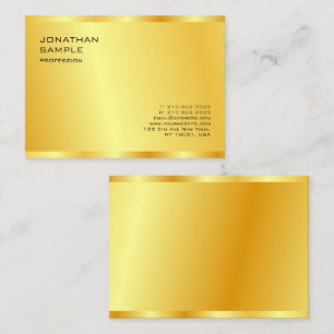 Gold Look Glamourous Elegant Professional Modern Business Card