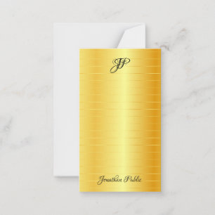 Gold Look Hand Script Name Monogram Template