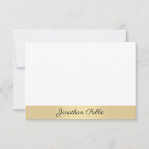 Gold Look Modern Calligraphed Script Name Template