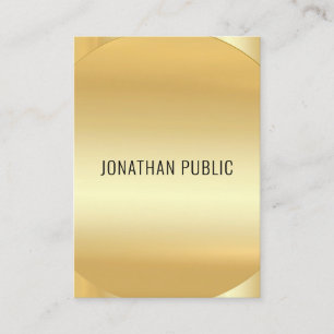 Gold Look Modern Elegant Luxury Template Custom Business Card