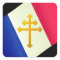 Gold Lorraine Cross & French Flag / France
