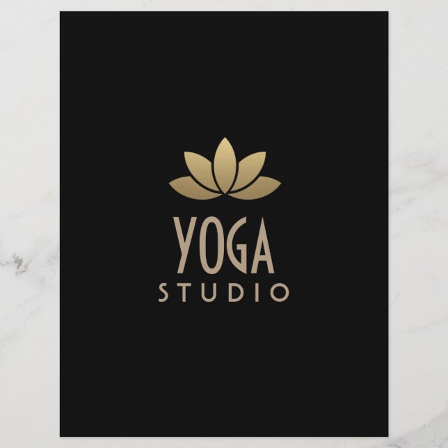 Gold Lotus Flower Flyer (Front)