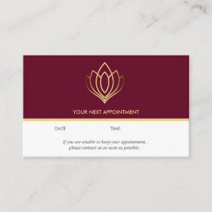 Gold Lotus  logo   Ruby   wellness  massage yoga Business Card