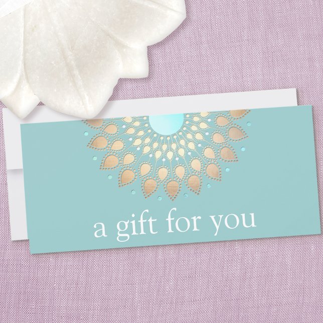Gold Lotus Mandala Wellness Gift Certificate (Creator Uploaded)