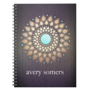 Gold Lotus Yoga and Meditation Teacher Wellness Notebook