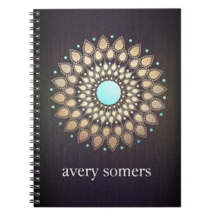 Gold Lotus Yoga and Meditation Teacher Wellness Notebook