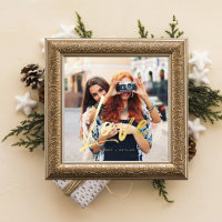 Gold Love Brush Script Overlay Couple Photo Memory