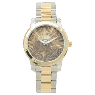 Gold Lowrider Spokes Wire Wheels Watch