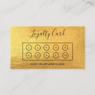 Gold Loyalty Card