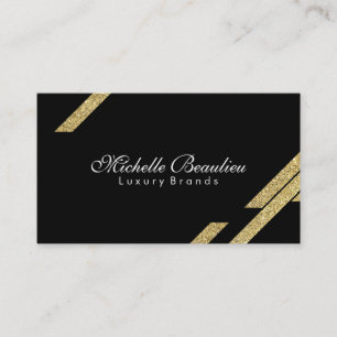 Gold Lustre Polygons 3 Business Card