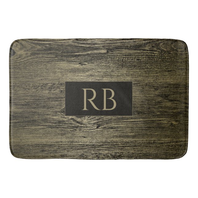 Gold Luxury Grain Bath Mat (Front)
