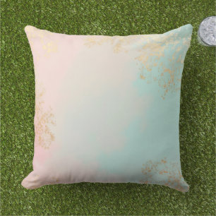 Gold Luxury Modern Blush Pink Soft Mint Collection Cushion