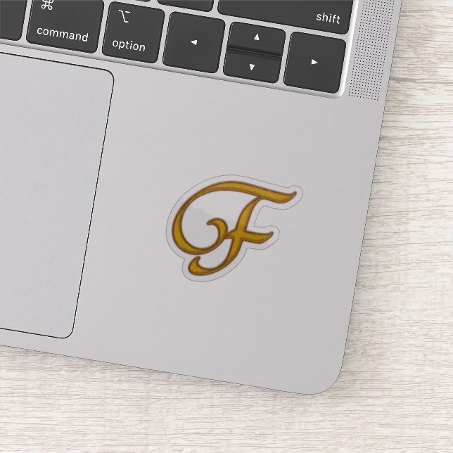 Gold Luxury Monogram F (Detail)