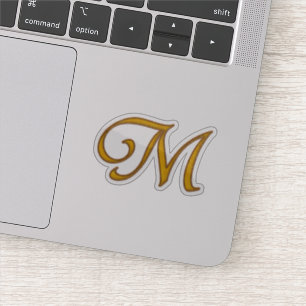 Gold Luxury Monogram M