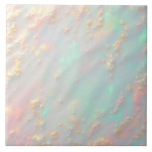 Gold Luxury Trendy Blush Pink Soft Mint Collection Ceramic Tile