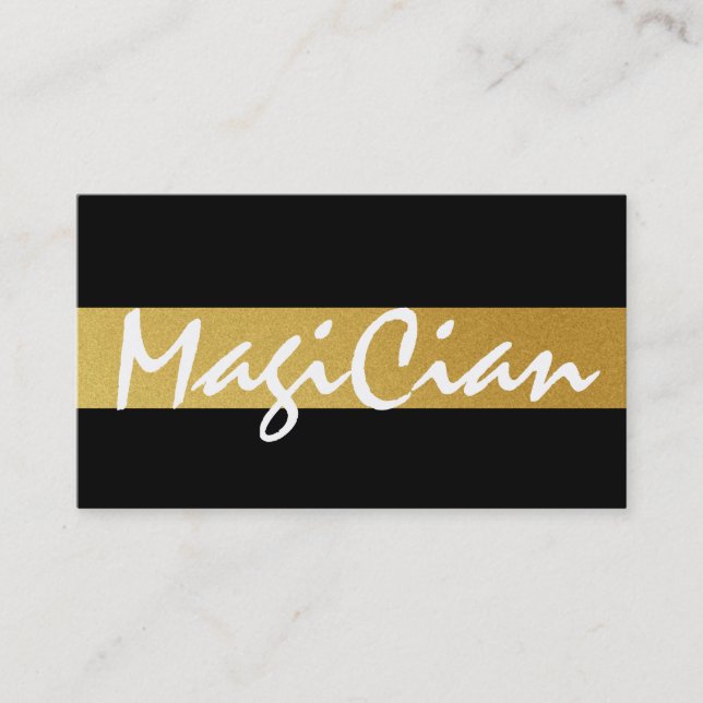 Gold Magician Business Card (Front)