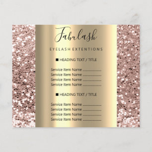Gold Makeup Beauty Salon Rose Hair Nails Flyer