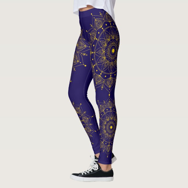 Gold Mandala Leggings (Left)