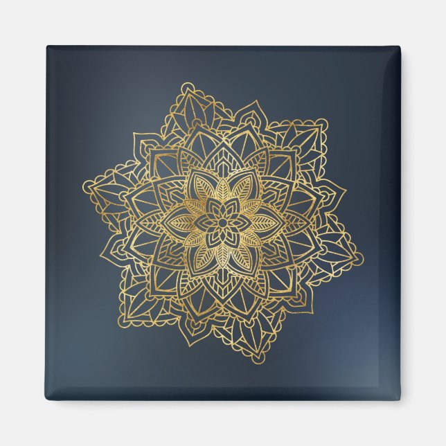 Gold Mandala Magnet (Front)