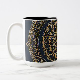 Gold Mandala Midnight Blue Mug