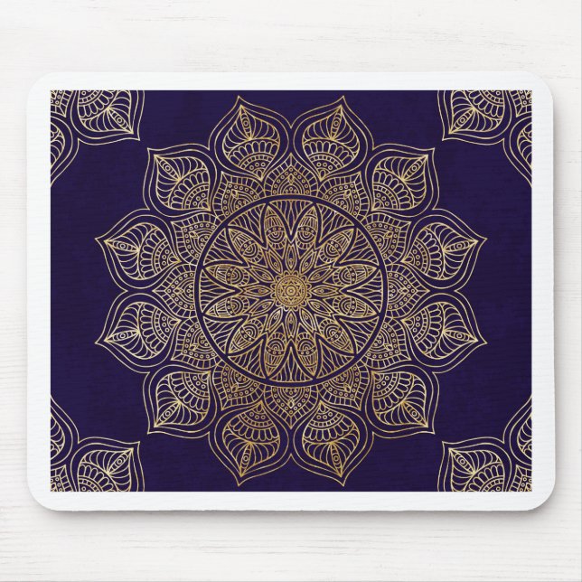 Gold mandala mouse pad (Front)