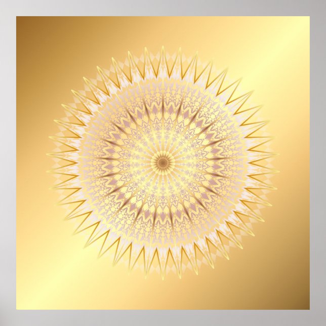 Gold Mandala Poster (Front)