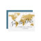 Gold Map Destination Wedding Save the Date Card