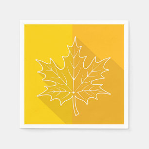 Gold Maple Leaf Napkin