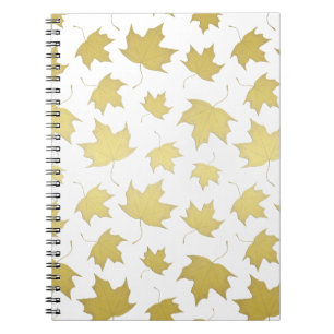 GOLD MAPLE LEAVES - Photo Notebook
