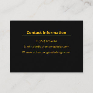 Gold Marble Abstract – Upscale Professional Opulen Business Card