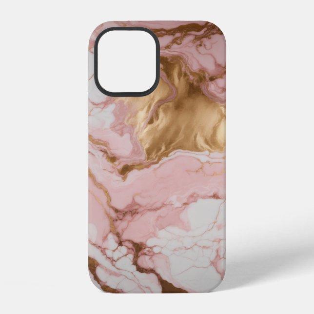 gold marble iPhone case (Back)