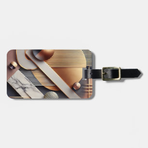 Gold & Marble Luggage Tag