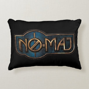 Gold & Marble NO-MAJ™ Badge Decorative Cushion