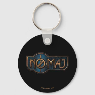 Gold & Marble NO-MAJ™ Badge Key Ring