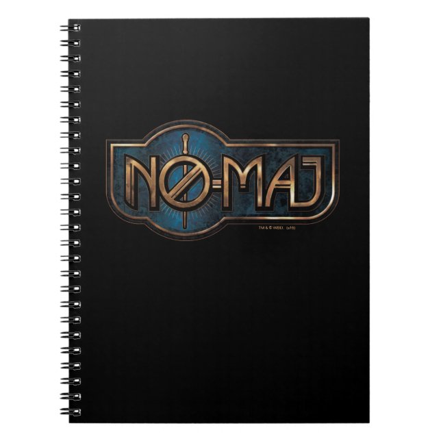 Gold & Marble NO-MAJ™ Badge Notebook (Front)