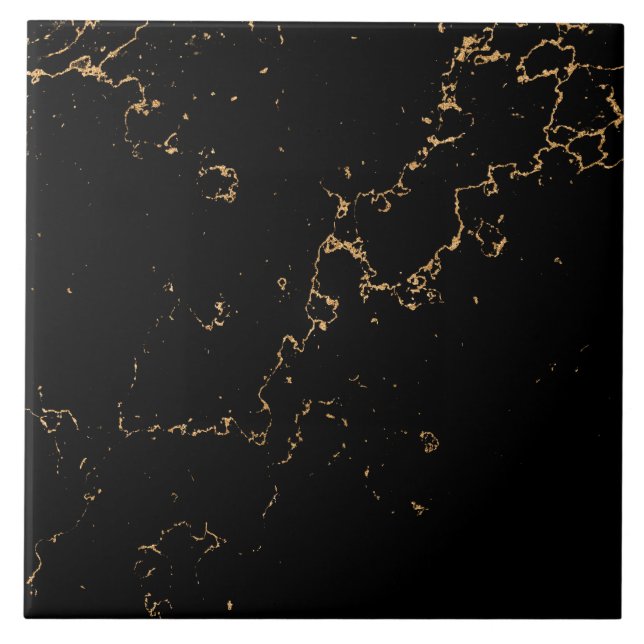 Gold Marble Pattern  Ceramic Tile (Front)
