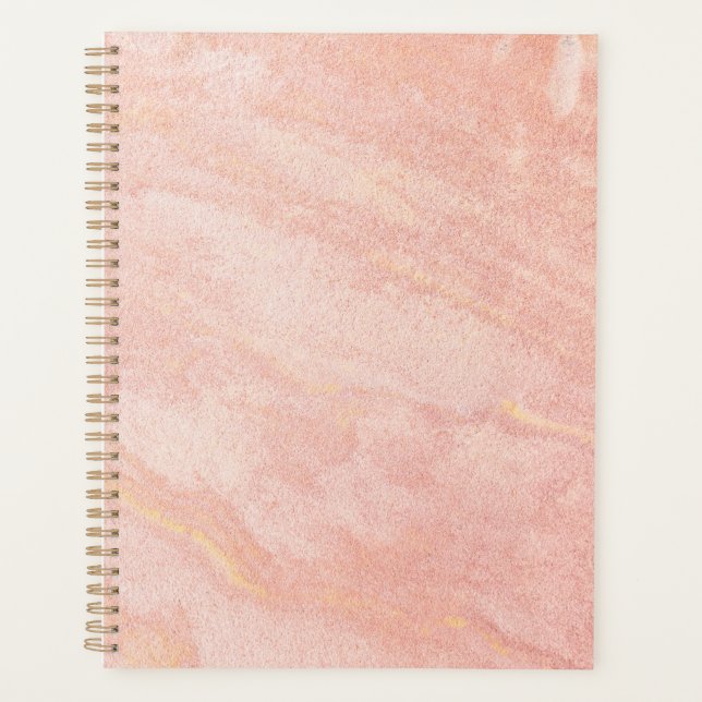 Gold Marble Pattern  Planner (Front)