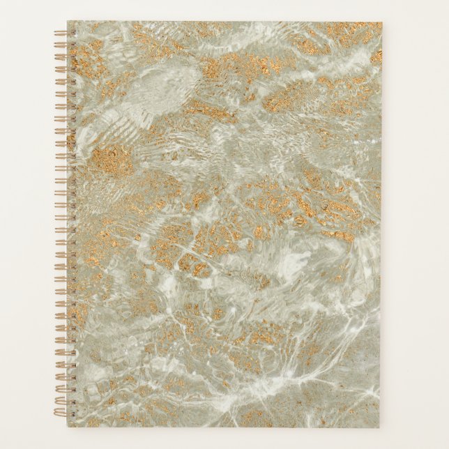 Gold Marble Pattern  Planner (Front)