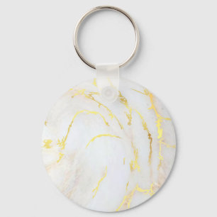 Gold Marble Template Trendy Elegant Customise Key Ring